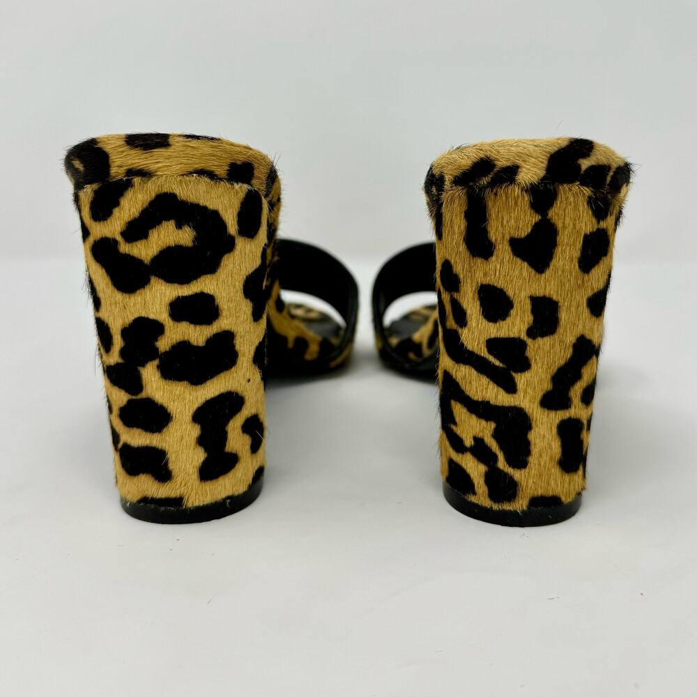 Leopard Print High Heel Sandals - Picture 4 of 10